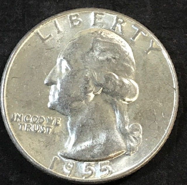 1955-P Silver Washington Quarter