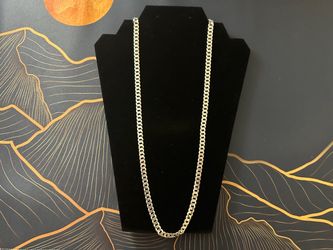 Silver Curb Link Chain Necklace