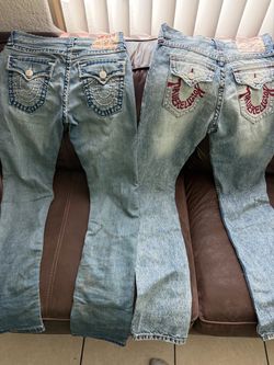 2 pairs of True religion pants size 28