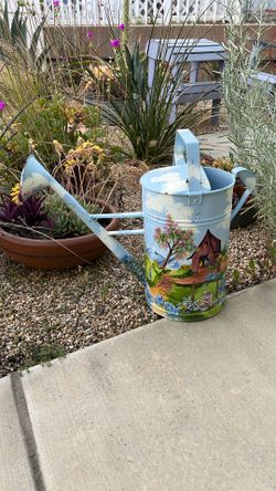 Water Can Metal Rustic