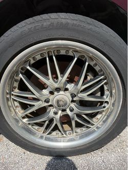 Unilug /5 lug rims n tires /nice tread