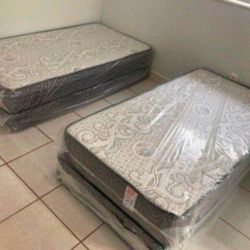 New TWIN Size Mattress With Box Spring set Colchones Nuevos TWIN 