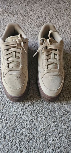 PUMA Karmen II Idol SD Low Top Lace Up Sneakers Beige/Brown Rubber 397462 01
