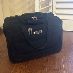 DELSEY Paris Carry On Luggage With Wheels 17” Bag Black