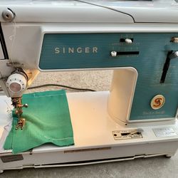 Vintage 1966 Singer Touch & Sew Sewing Machine Deluxe 