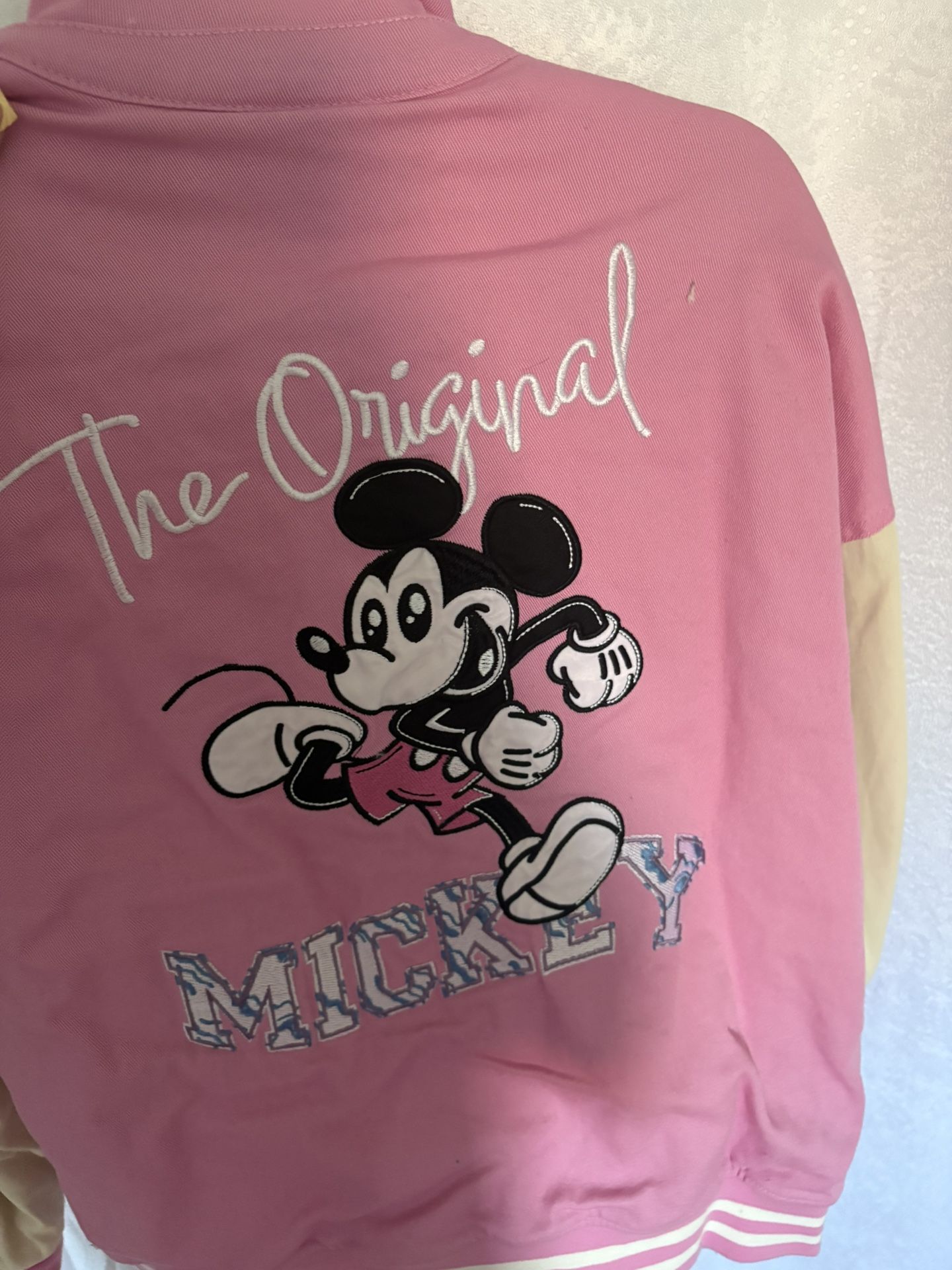 Mickey Jersey Jacket In Pink
