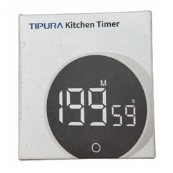 Digital Kitchen Timer LED Display Countdown Stopwatch Cooking Alarm Black Tested