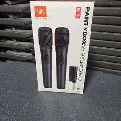 JBL PartyBox Two-Person Wireless Handheld Microphone System (2.4 GHz)