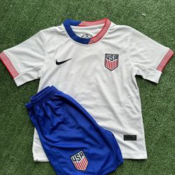 USA Jersey And Shorts - Copa America 2024 New All Sizes Kids And Adults 