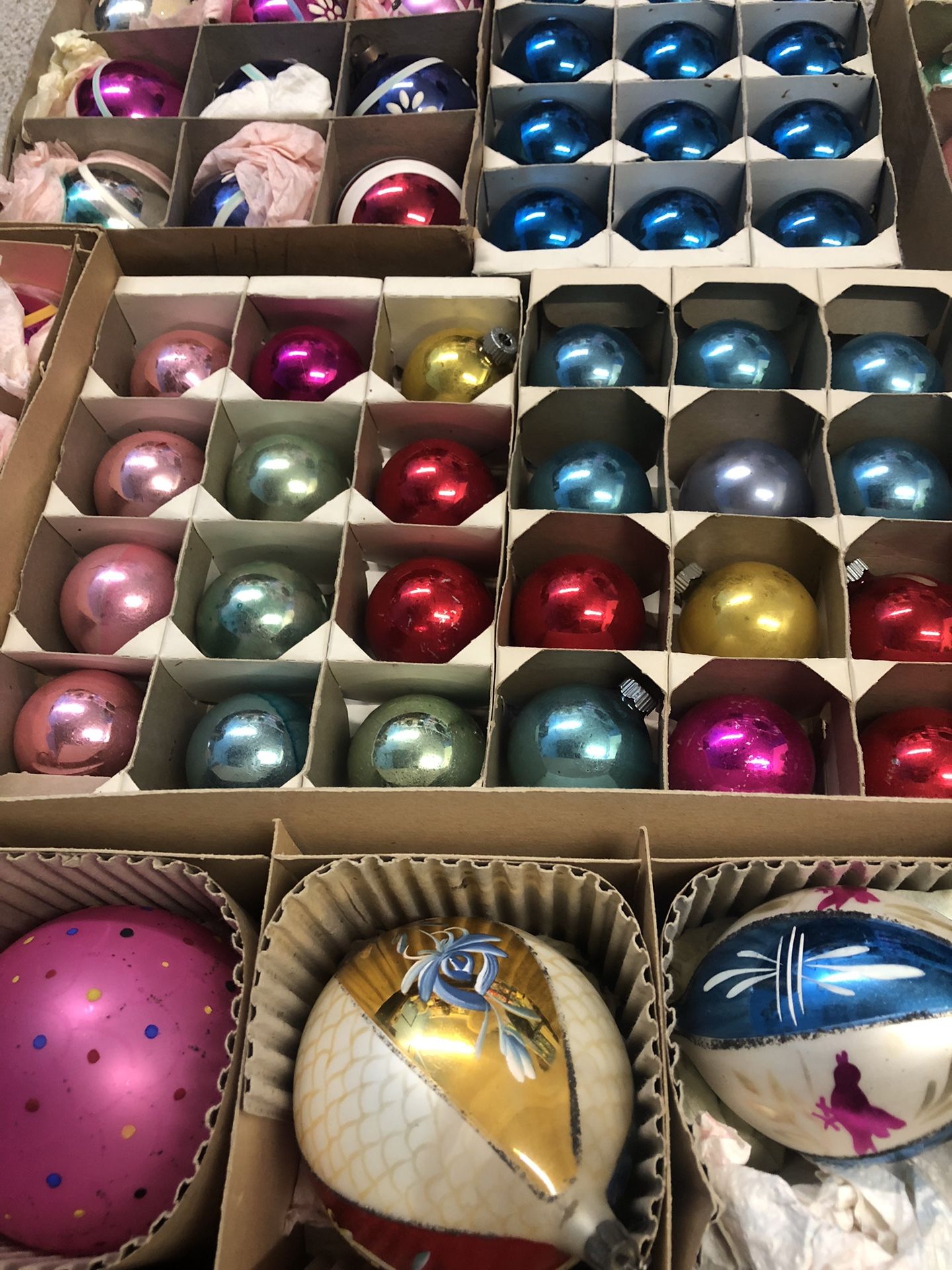 Vintage Glass Ornaments Christmas Tree Decoration