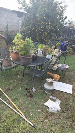 Rod Iron Patio Table