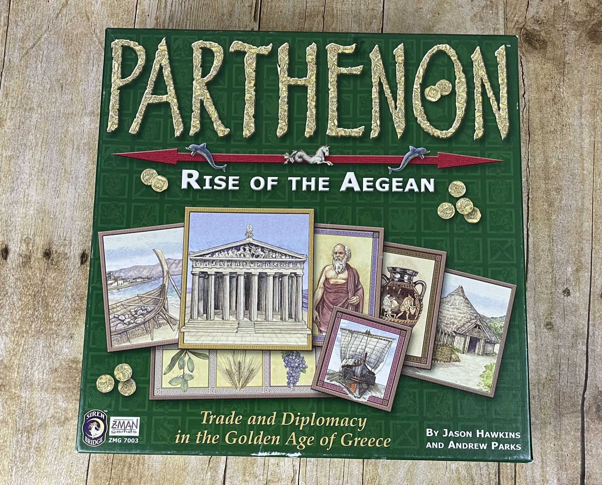 Parthenon: Rise of the Aegean (Board Game, 2005) Z-Man Jason Hawkins COMPLETE