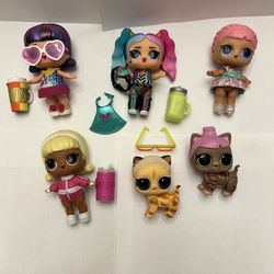 Gorgeous lol Dolls Lot Accessories And Pets