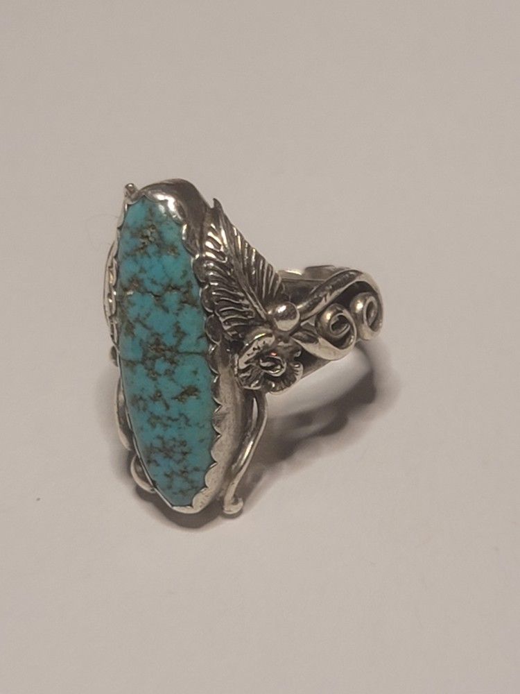 Vintage Native Sterling Turquoise ring