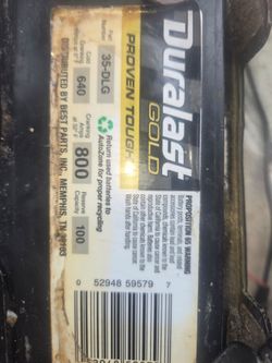 Duralst Gold Car Battery