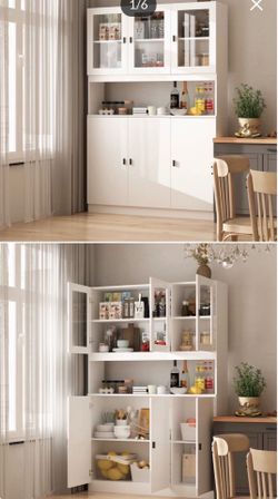 Kitchen pantry storage cabinet