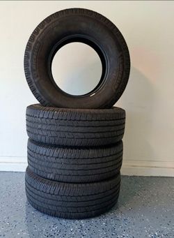 (4) Like New Michelin Defender LT Truck Tires