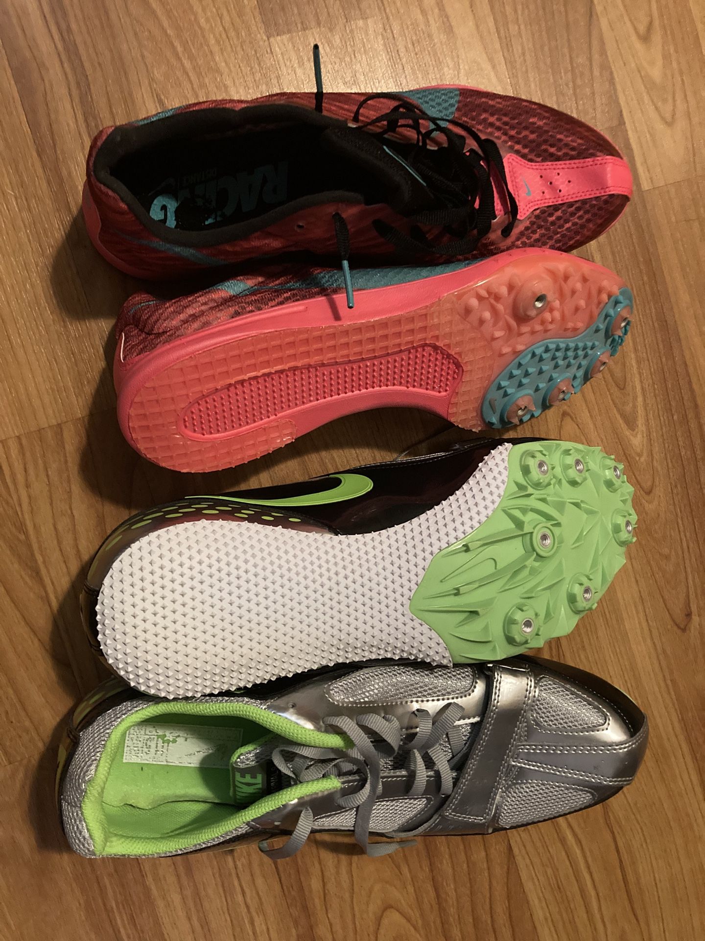Nike Running Track And Field Shoes. Size 11-11.5