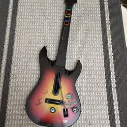 Xbox 360 Guitar Hero Red Octane Wireless Guitar 