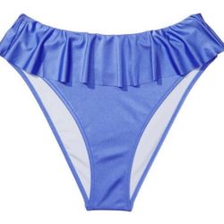 NEW VICTORIA SECRET SWIM  BRAZILIAN BIKINI BOTTOM Azure blue, size L