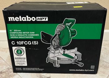 NEW Metabo HPT 10” Miter Saw Includes New Blade