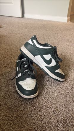 Nike Dunk Low Green and White Sneakers
