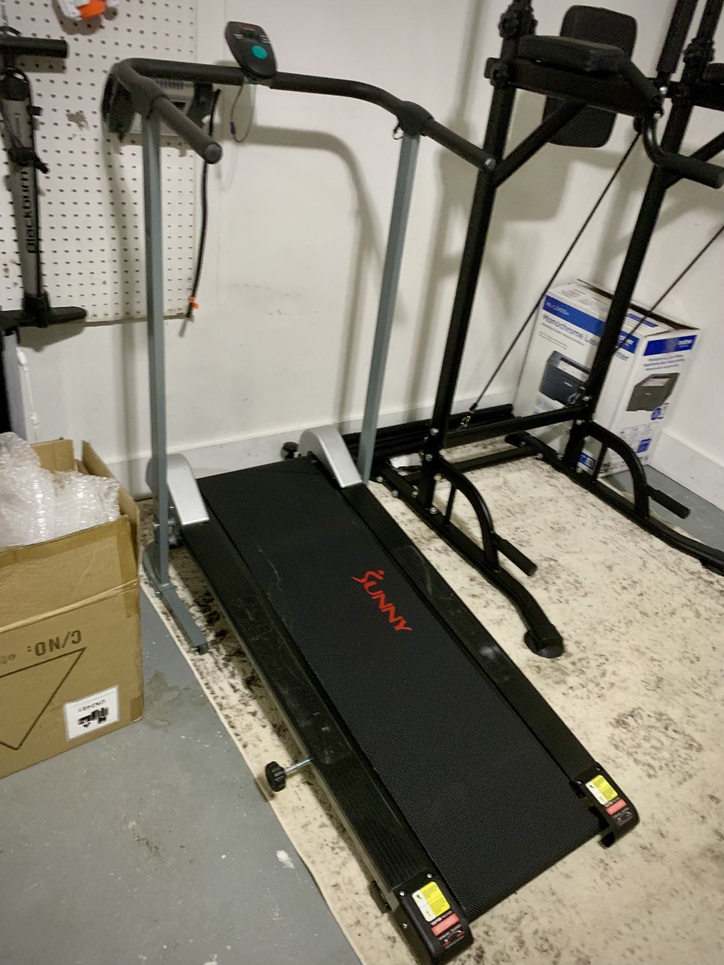 Foldable Manual Walking Treadmill, Portable & Non Powered