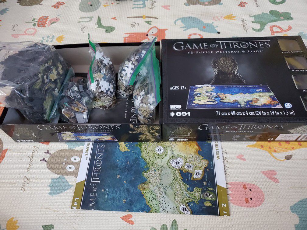 Game of Thrones 3D puzzle - 891 pieces