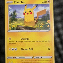 Pikachu Pokémon card TCG
