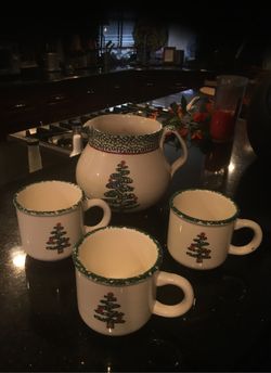 Christmas cups gravy boat or hot chocolate