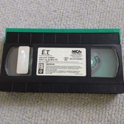 VINTAGE 1988 E.T. THE EXTRA TERRESTRIAL MOVIE VHS VIDEO CASSETTE TAPE 