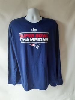 New England Patriots Super Bowl LIII Champions men's long sleeve t-shirt size L