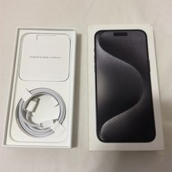 Iphone 15 Pro Max Box with Charger