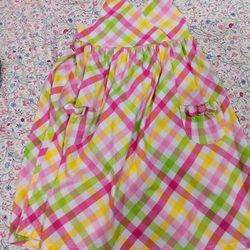 Girls Never Worn Gymboree Pretty Lady Cotton Checkered Halter Dress