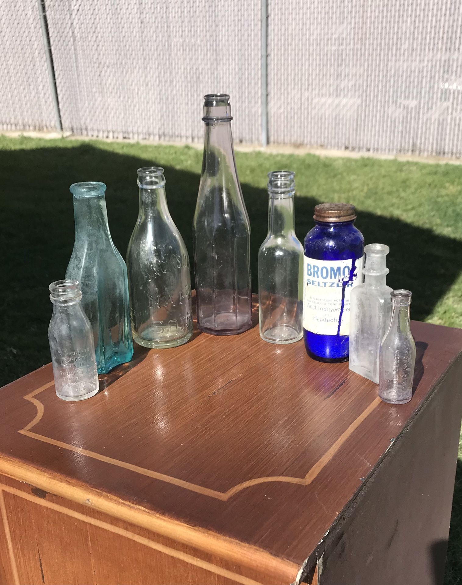 Antique Glass Bottles Group 2