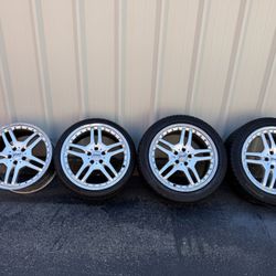 19"Tires 3 of them Rims are junk no good can be scrapeed