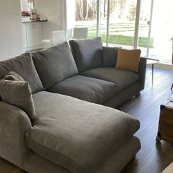 Valyou Furniture/ Feathers Sectional Couch Chaise Lounge 88-170 Inches