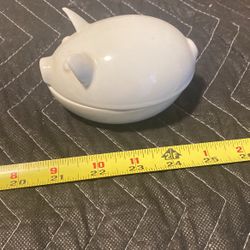 Pig Candle Ceramic Or Porcelain Holder