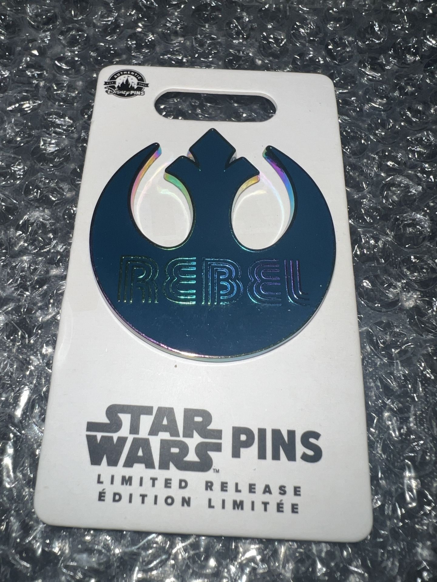 2023 Disney Parks Star Wars Rebel Symbol Iridescent Limited Release LR Pin