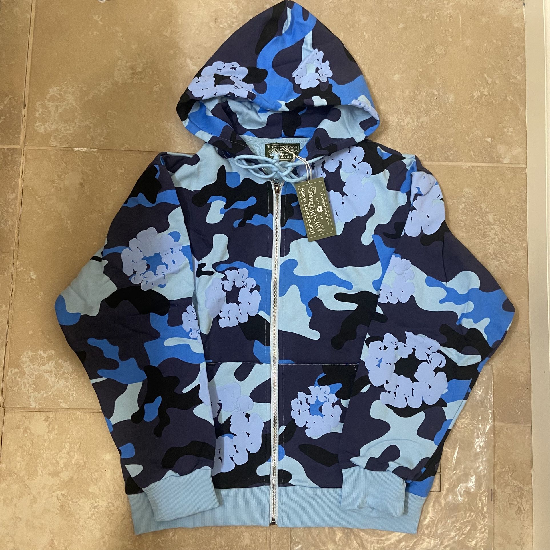 Denim Tears Jacket Blue Camo