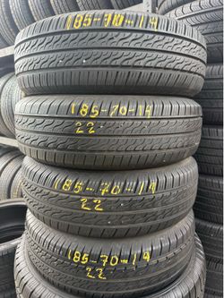 14” tires semi new 185/70/14 with free installation $200