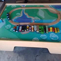 Kids Train Table with Storage/Accessories 