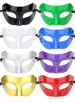 12pcs Set Evening Prom Masquerade Masks Halloween Costumes Party Accessory