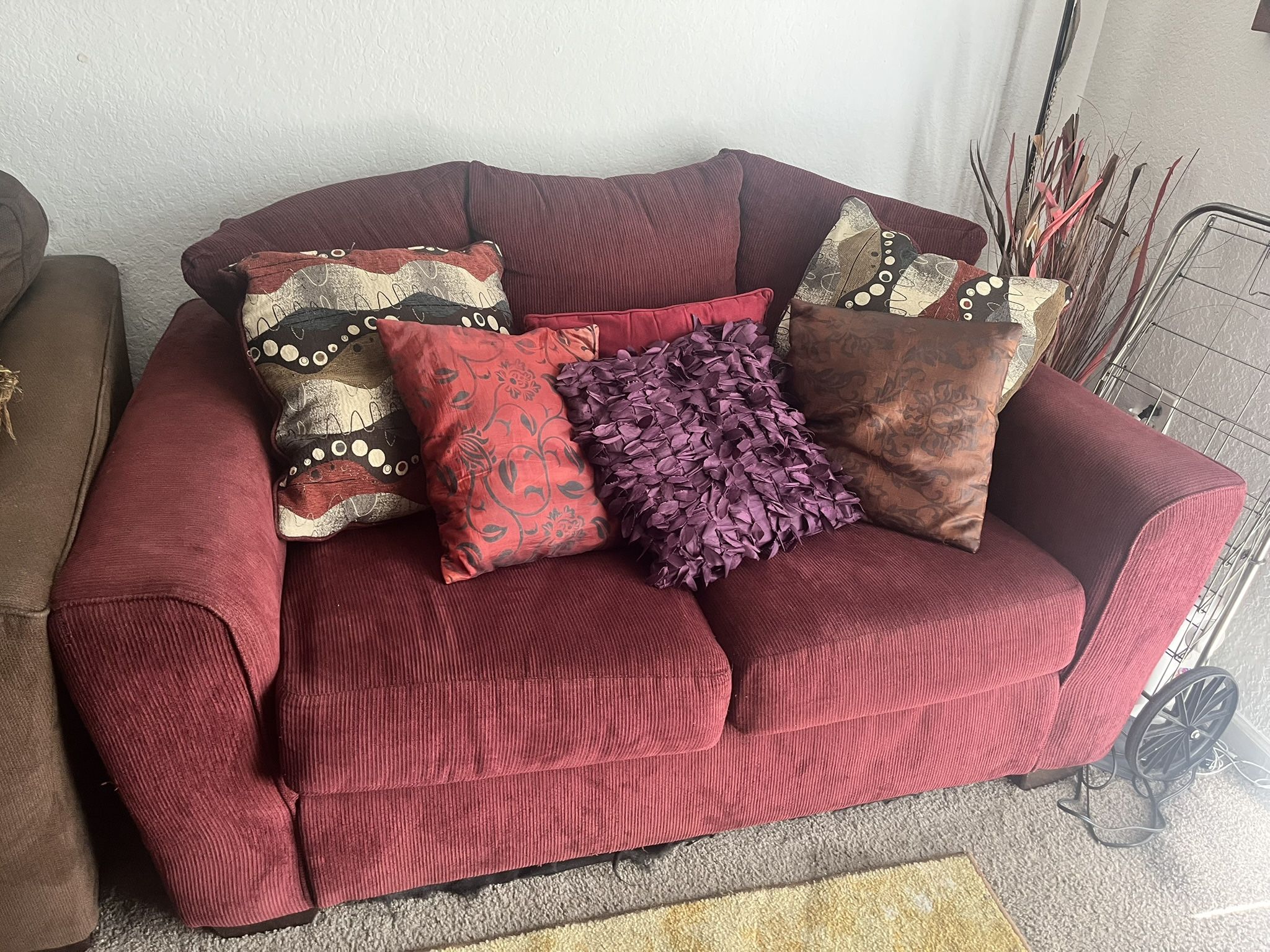 Furniture Burgundy Sofa Pillows Burgundy Sofa