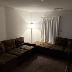 L Shaped Couch And Ottoman 