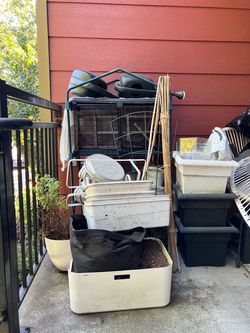 FREE Gardening Supplies - Outdoor planters, stakes, trellises, bird feeders ETC