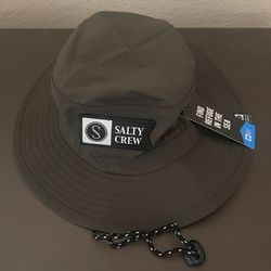 Salty Crew Alpha Tech Boonie Bucket Hat Olive Green Military