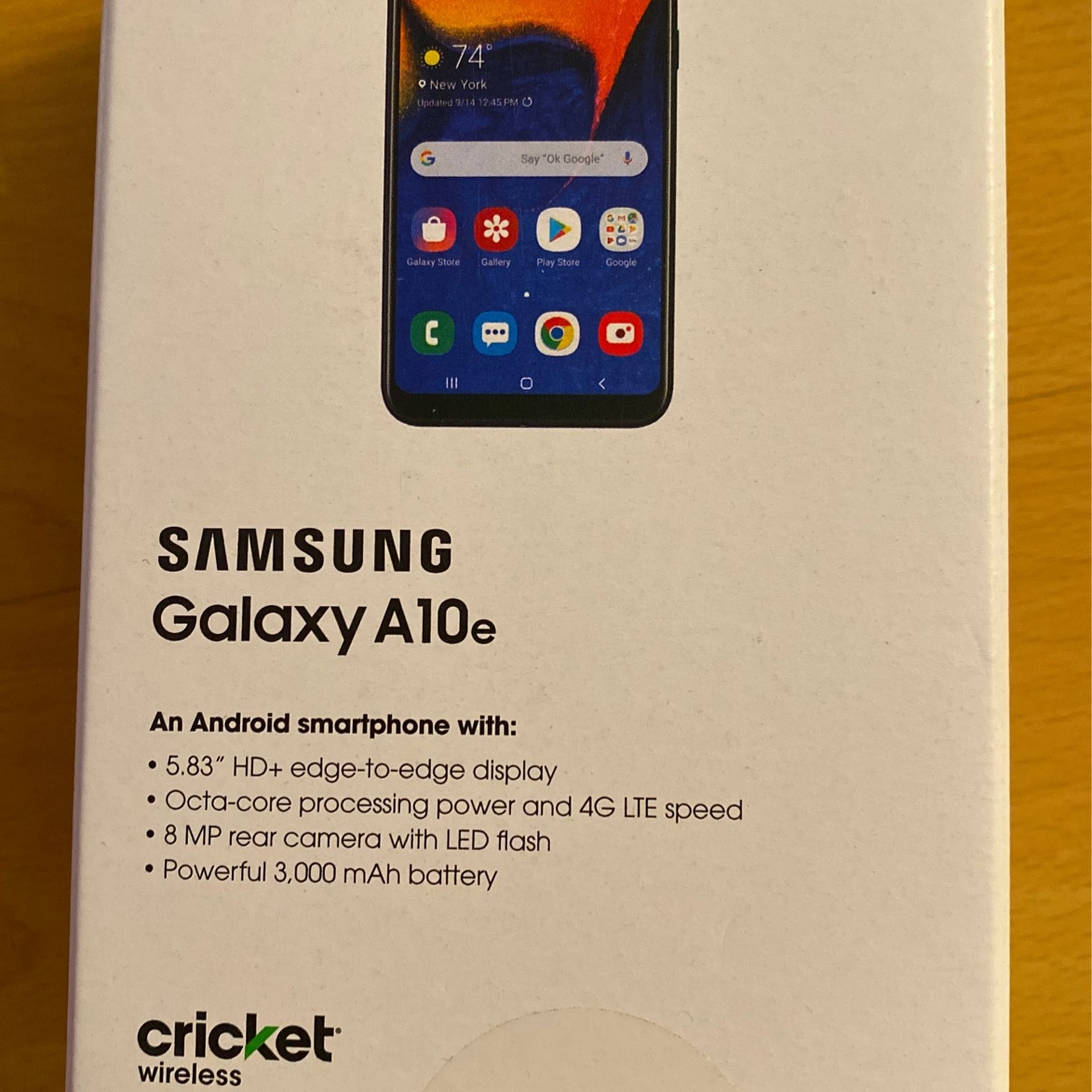 New Never Used SamSung A10E (Cricket wireless)