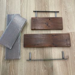 Brand New Wood Floating Shelves, Maple Finish