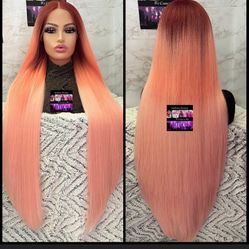 Human Hair Blended Lace Front Wig 